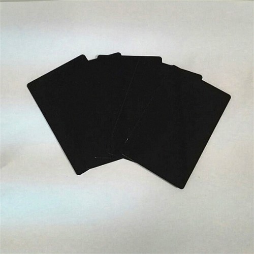 0.45MM Thin Black Aluminum Blank Metal Card, Black Aluminum CardAluminum Card